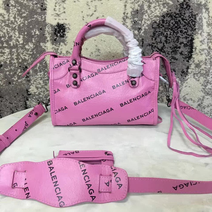 BALENCIAG巴黎世家 彈幕款 Balenciaga Graffiti Classic City 23cm機車包 手提肩背斜挎包  BL1454